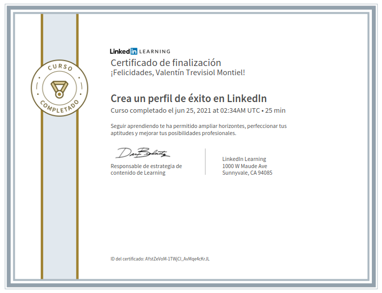Certificado